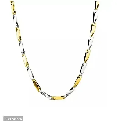 Stainless Steel Gold and Silver Plated Chain for Men and Boys