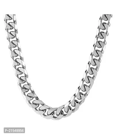Trendy Men Silver Silver Plated Rope Chain (Pack-1)-thumb0