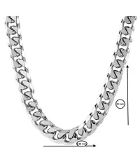 Trendy Men Silver Silver Plated Rope Chain (Pack-1)-thumb1