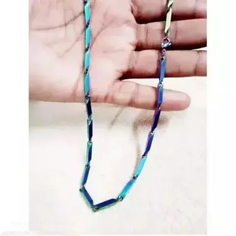 Stainless Rice Chain for Men and Boys (Multicolor) Stainless Chains