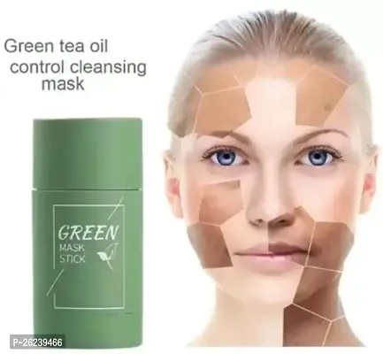 Green Tea Mask Clay Stick For Face | Poreless Deep Cleanse Acne Blackhead Remover Works All Skins But Sensitive Purifying Cleansing Blackheads, 1.4 Ounce (Pack of 1)