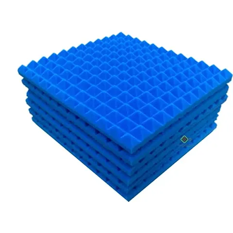 YGM Acoustic Foams? Pyramid Soundproofing Studio (Set of 6) Acoustic Foam 1'x1' - 1 Inches (Blue)