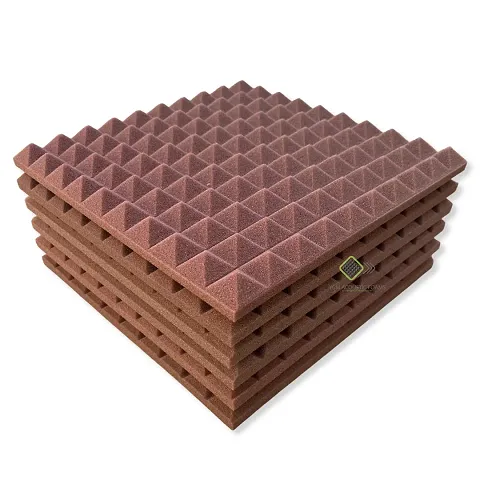 YGM Acoustic Foams? Pyramid Soundproofing Studio (Set of 6) Acoustic Foam 1'x1' - 1 Inches (Coffee)