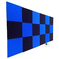 YGM Acoustic Foams? Pyramid Soundproofing Studio (Set of 6) Acoustic Foam 1'x1' - 1 Inches (Blue)-thumb4