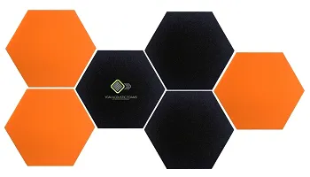 YGM Acoustic Foams? Professional Hexagon Acoustic Foam Panels, Absorption Panel, 12 X 12 X 1 High Density Edge Wall Tiles for Acoustic Treatment, (Set of 5) (Black)-thumb4