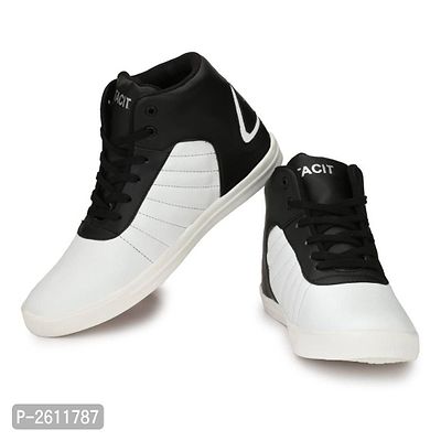 Trendy PVC Sneakers Shoes For Men  (Black)-thumb2