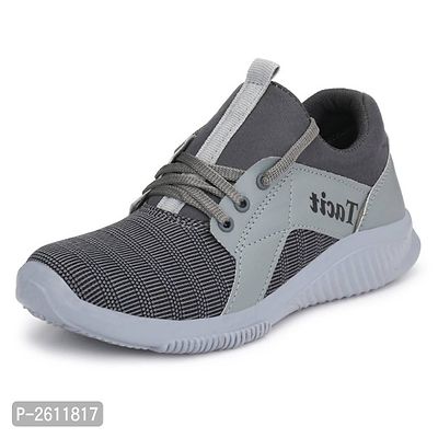 Canvas Sneakers For Men  (Grey)