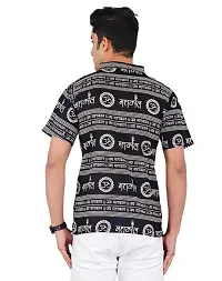 Classic Cotton Printed Short Kurta for Men-thumb1