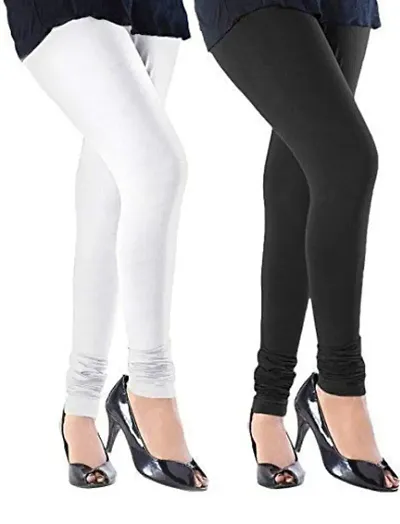 Stylish Solid Leggings For women Pack Of 2