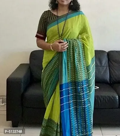 Latest Attractive Cotton Saree with Blouse piece