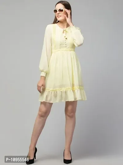 Georgtte Dress lemon