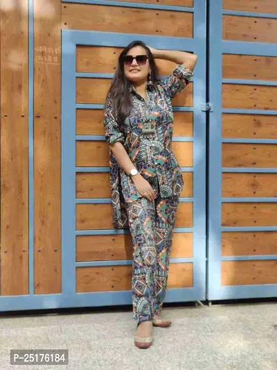 Stylish Viscose Rayon Printed Zara Co ords Set