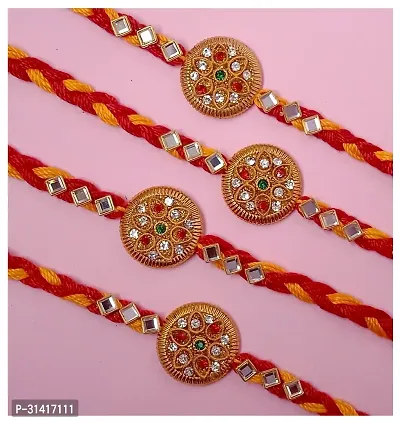 Religious Raksha Bandan Rakhi, Combo of 4-thumb0