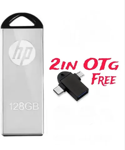 HP v220w 128GB USB  Pen Drive - Black 2in1 otg pendrive