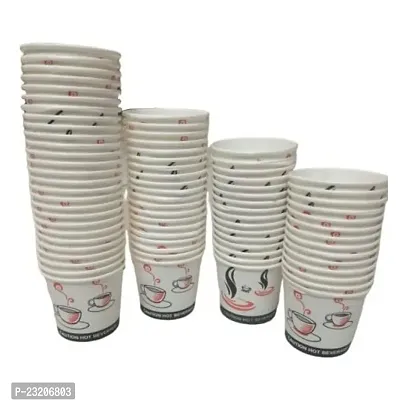 Small Size Disposable Paper Glass Cups for Coffee Tea for Wedding Events Parties 100 pack
