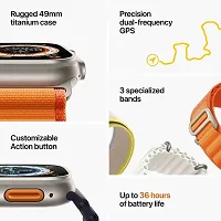 T800 Ultra Smart Watch with Dual Strap Full Screen Waterproof Touch Display Bluetooth Calling Compatible with All Android  iOS (orange) Sleek and Stylish Design-thumb3