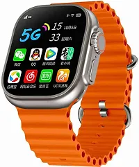 T800 Ultra Smart Watch with Dual Strap Full Screen Waterproof Touch Display Bluetooth Calling Compatible with All Android  iOS (orange) Sleek and Stylish Design-thumb2