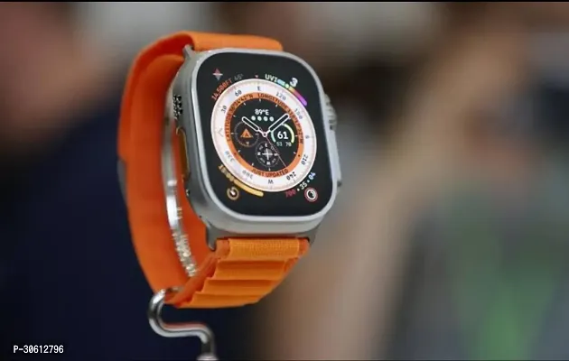 T800 Ultra Smart Watch with Dual Strap Full Screen Waterproof Touch Display Bluetooth Calling Compatible with All Android  iOS (orange) Sleek and Stylish Design