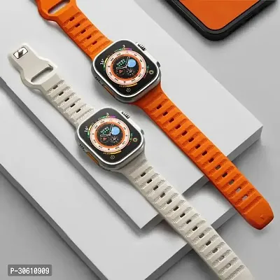 T800 Ultra Smart Watch with Dual Strap Full Screen Waterproof Touch Display Bluetooth Calling Compatible with All Android  iOS (orange) Sleek and Stylish Design