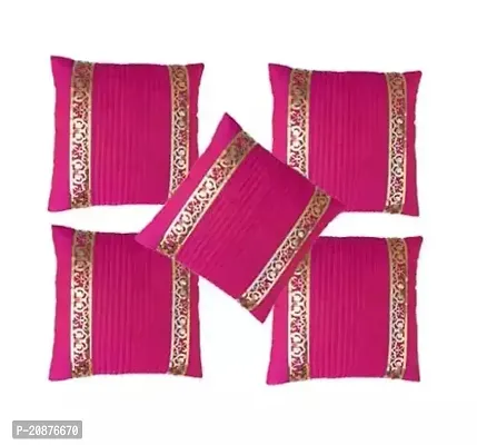 Stylish Pink Polyester Printed Cushion Covers-thumb0