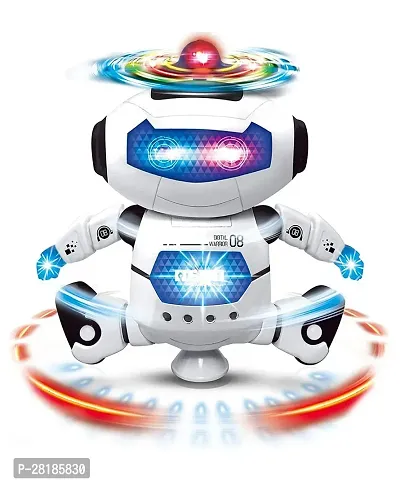 Musical Walking Dancing Robot , 360deg; Body Spinning, with Flashing Lights Toy for Kids