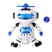 Musical Walking Dancing Robot , 360deg; Body Spinning, with Flashing Lights Toy for Kids-thumb3