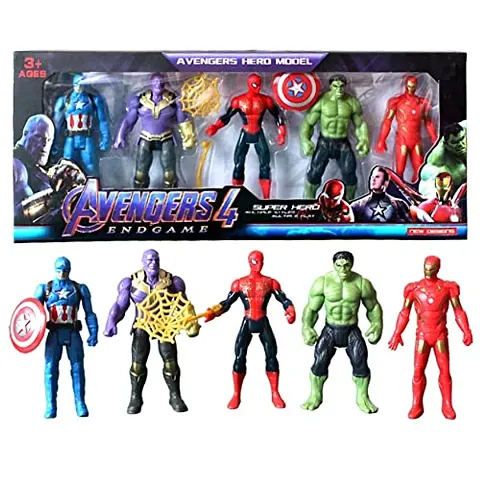 Super Hero Avenger Action Figures Set of 5 toys for Kids