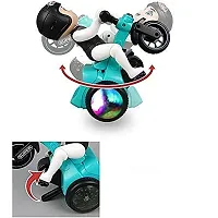 Stunt Tricycle Bump  Go Action with Flashing Lights Music 03 Bicycle 360 Degree Rotating (Tricycle Toy) for Kids-thumb4