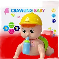 Crawling Baby Musical Toy for Infants 6-12 Months Battery Operated Musical Crawling Baby Toy (Pack of 1)-thumb1