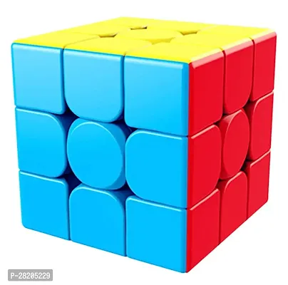 3X3X3 High Speed Sticker less Magic Puzzle Cube, Kids and Professionals-thumb0