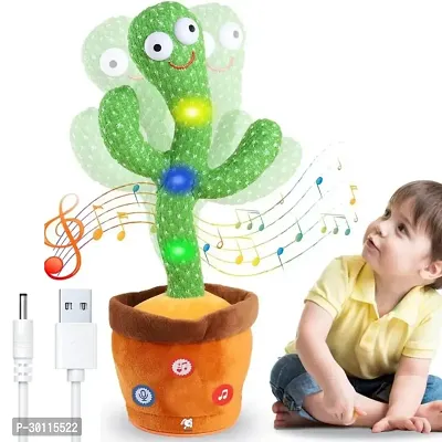 Rechargeable Talking Dancing Sing Wriggle  Singing Recording Repeat Cactus for Kids