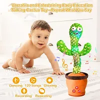 Rechargeable Talking Dancing Sing Wriggle  Singing Recording Repeat Cactus for Kids-thumb4