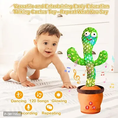 Rechargeable Talking Dancing Sing Wriggle  Singing Recording Repeat Cactus for Kids-thumb5