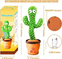 Rechargeable Talking Dancing Sing Wriggle  Singing Recording Repeat Cactus for Kids-thumb2