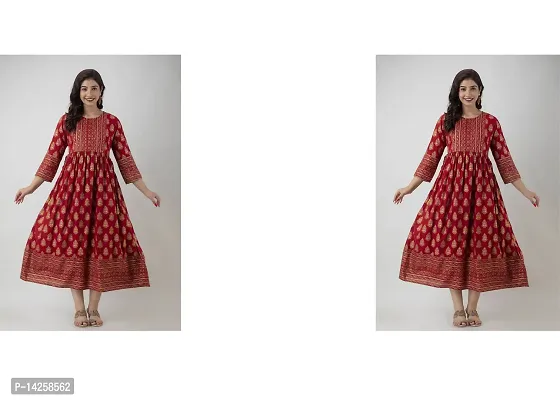 A-Line   Rayon Kurta For Women Pack Of 2