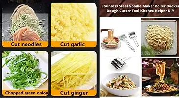 AL ATASH Stainless Steel Noodle Maker Roller Docker Dough Cutter Tool Kitchen Helper Pastry Cutter-thumb3