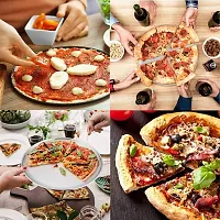 Non-Stick 23cm Carbon Steel PizzaTray l Round Cake Baking Tray (Pack of 2)-thumb2