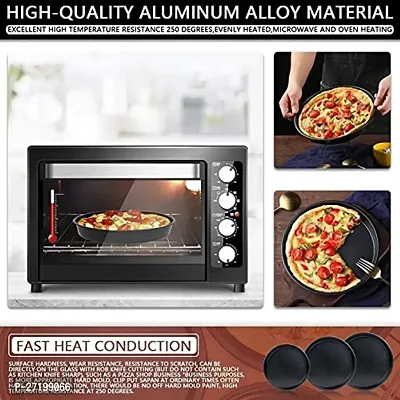 26cm Carbon Steel Pan Non Stick Round Plate Cake Pizza Tray Baking Mould Pizza-thumb3