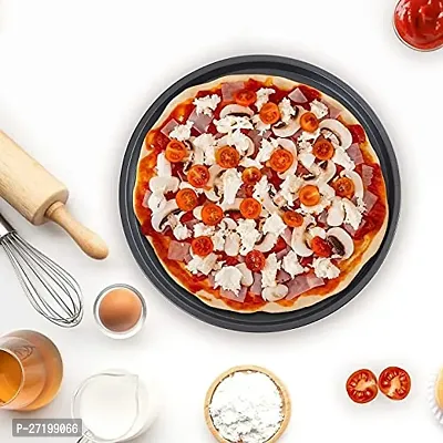 26cm Carbon Steel Pan Non Stick Round Plate Cake Pizza Tray Baking Mould Pizza-thumb4