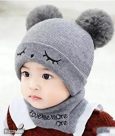 New Born Baby Boys And Baby Girls Woolen Cap-thumb0