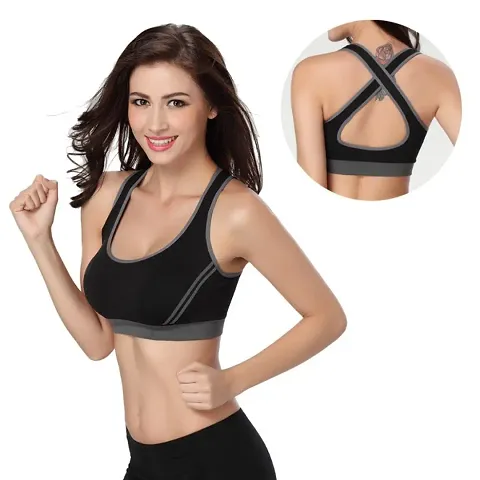 High impact padded seamless sports bra for gym yoga workout