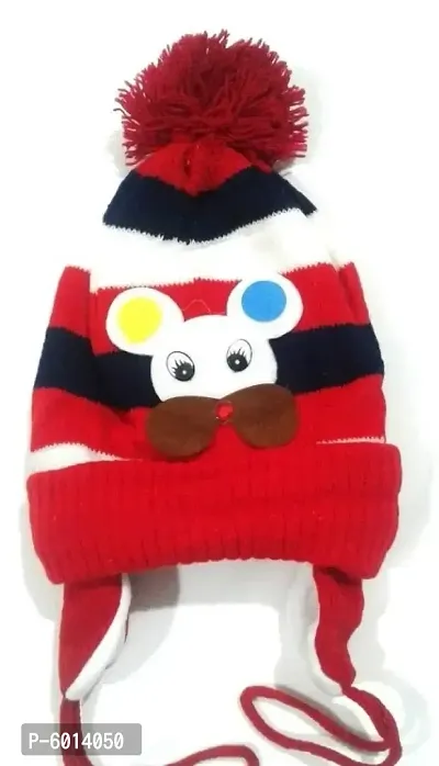 Winter Season Woolen Cap for Baby Boys and Baby Girls.-thumb0