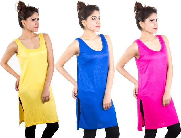 Piftif Cotton Camisole Slip for Women | Long Kurti Slip | Suit Slip | Camisole | Lining.