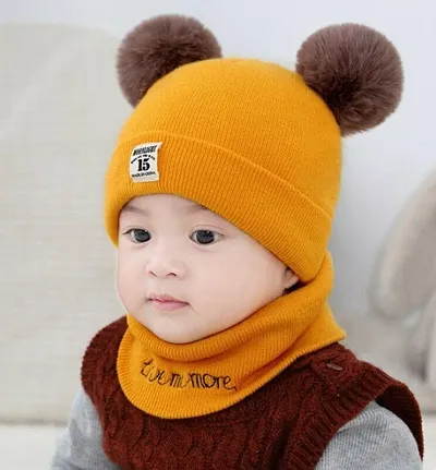 New Born Baby Boys And Baby Girls Woolen Cap