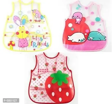 Elegant Fast Dry-Waterproof Cotton Daily Use Knot Bibs For New Born Baby Boy And Baby Girl&nbsp;&nbsp;(Multicolor)-thumb0