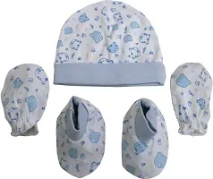 Baby Boys  Baby Girls Casual Cap Bootie, Mitten set of 1-thumb1