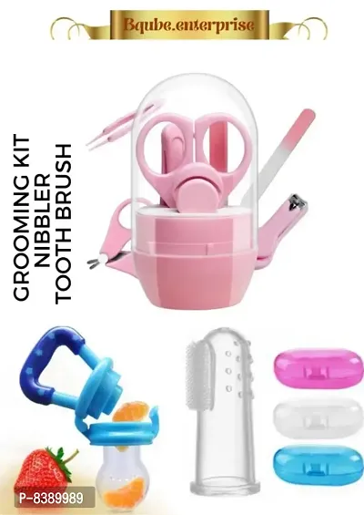 BABY CARE COMBO SET ( GROOMING KIT, NIBBLER, TOOTH BRUSH)-thumb0