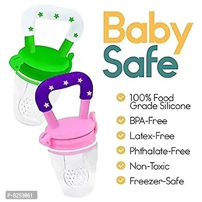 Triple B Baby Fruit Nibbler With Rattle Teether - Pack of 1 (Multicolor) Feeder (Multicolor) Baby Teeth  Dental Care-thumb3