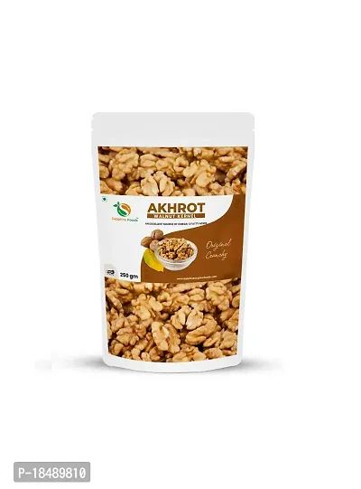 SAPPHIRE FOODS Walnuts Without Shell | Akhrot Giri | Walnut Dry Fruits  Nuts | Healthy Snack Food Item (250G)-thumb0
