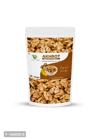 SAPPHIRE FOODS Walnuts Without Shell | Akhrot Giri | Walnut Dry Fruits  Nuts | Healthy Snack Food Item (500G)